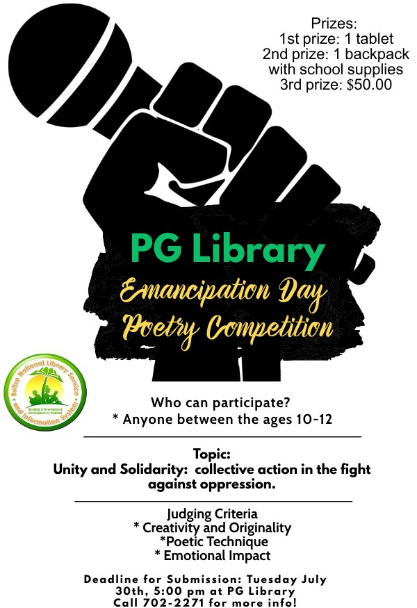Punta Gorda Library Emancipation Day Poetry Competition
