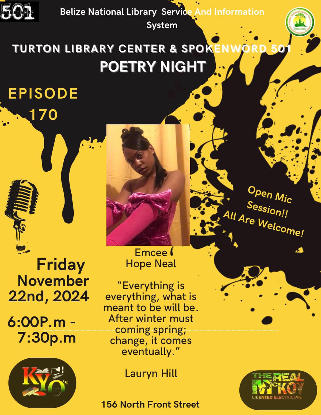 Poetry night and open mic